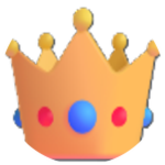 Gold crown badge awarded for joining a Mining Empire clan